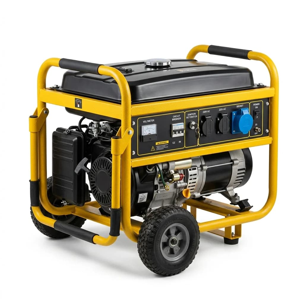 גנרטור בנזין 5000W (5KVA) עם מייצב מתח AVR גנרטור בנזין 5000W (5KVA) עם מייצב מתח AVR