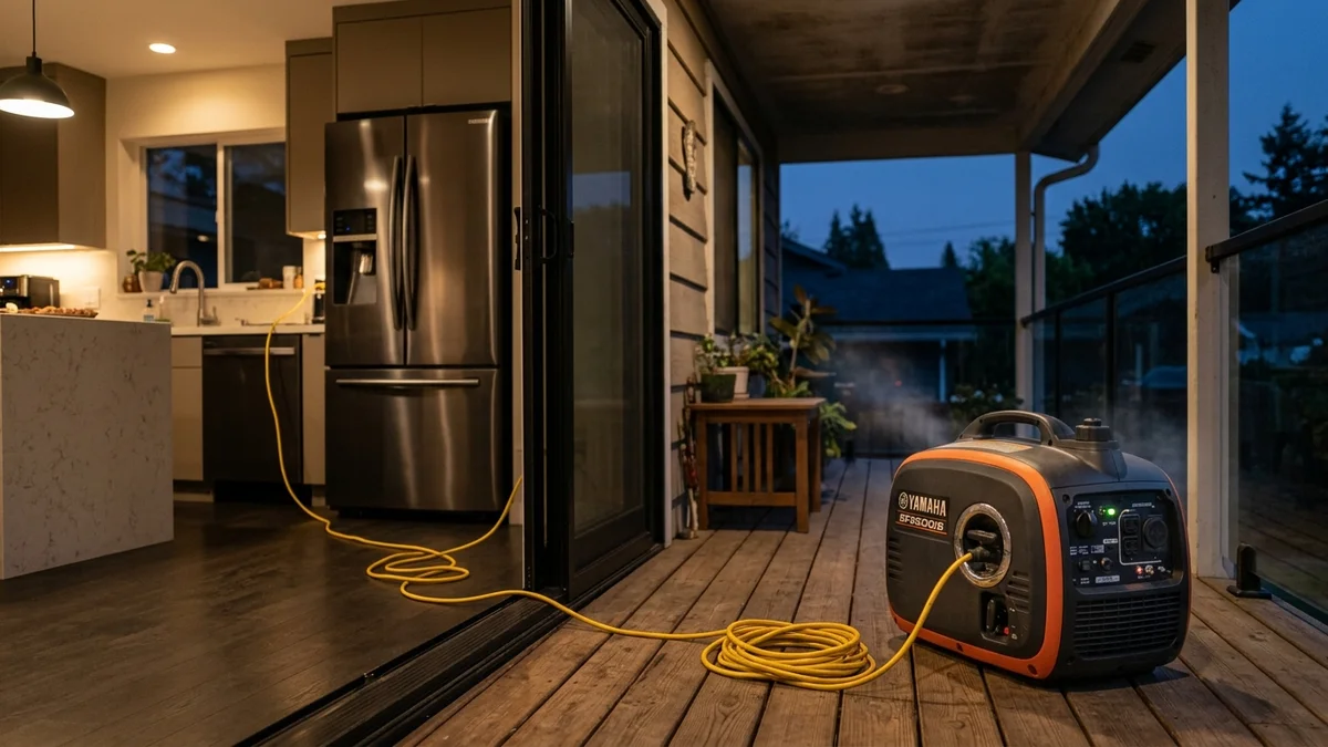 האם גנרטור 2000W מספיק להפעלת מקרר ביתי? חישוב זרם התנעה ובחירת דגם (2026)